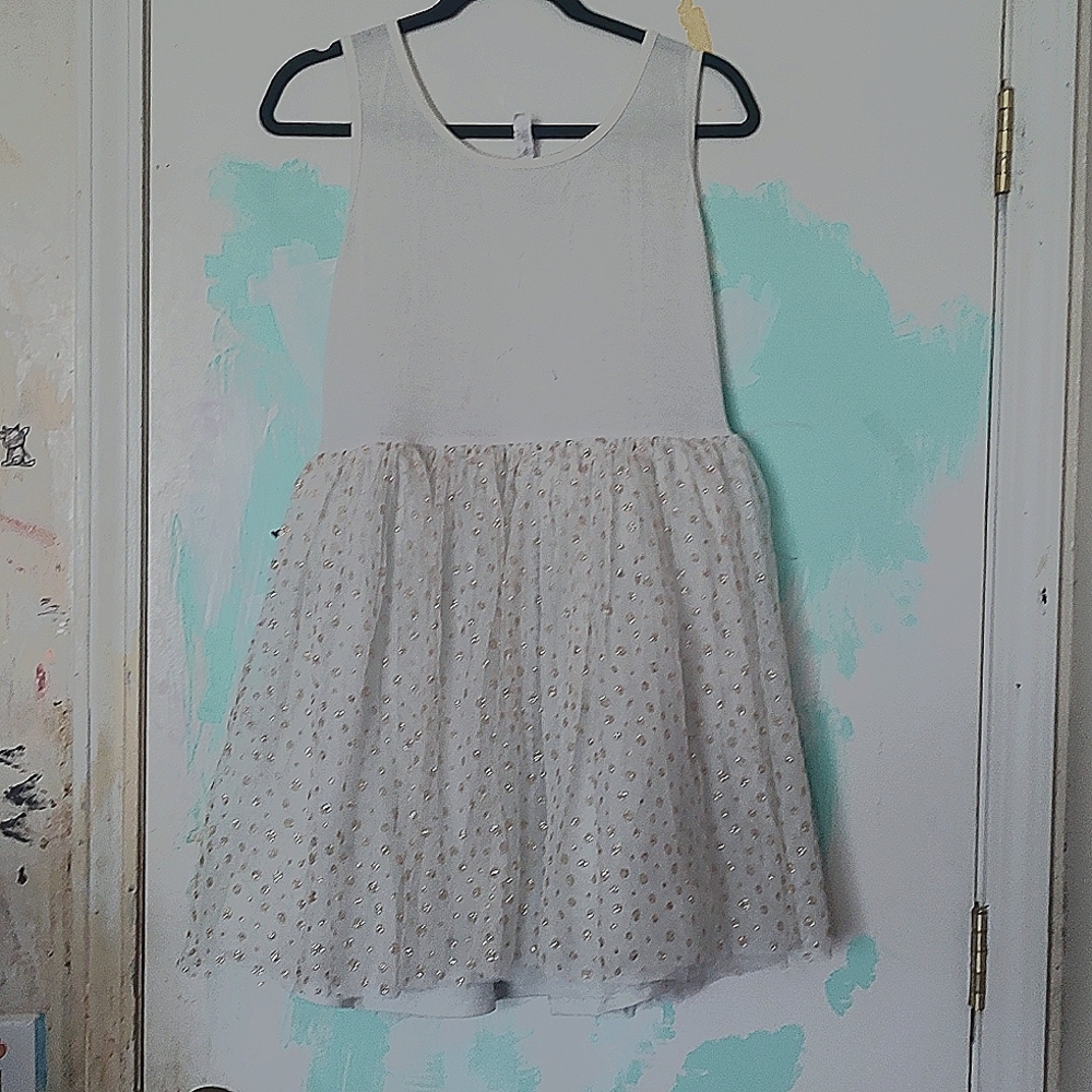 White fluffy dress